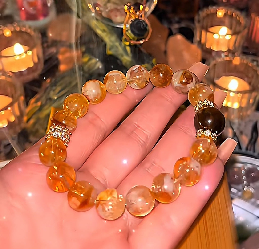 Natural Citrine Original Design Energy Crystal-ซิทรินธรรมชาติ